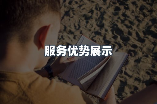 服务优势展示